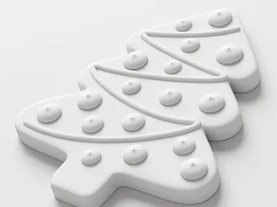 Gingerbread tree 3D model