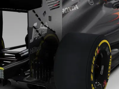 Mclaren MP4 30 Low-poly 3D model