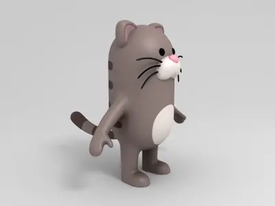 Cat Character 3D model