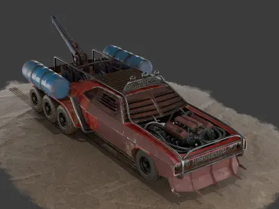 Apocalyptic Car 3D model