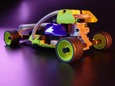 Lego racing car stl 3D print model