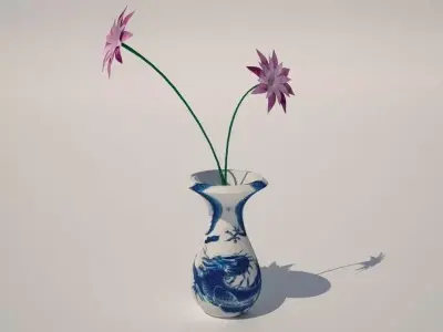 Porcelain Vase Free 3D model
