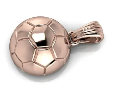 Soccer Ball Pendant 3D Model 3D print model
