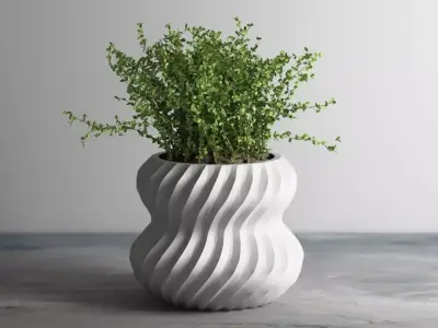 vase pot planter 3d print c09  3D print model