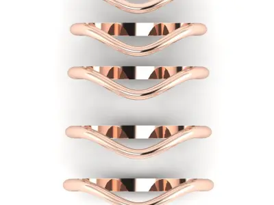 Gold Ring Jewelry  Ring stl 3dm 3dprintmodel 3D print model