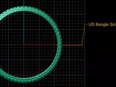 Regal Hexa Pattern Band 3D print model