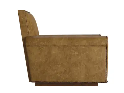 Obsidian upright club chair 3D model