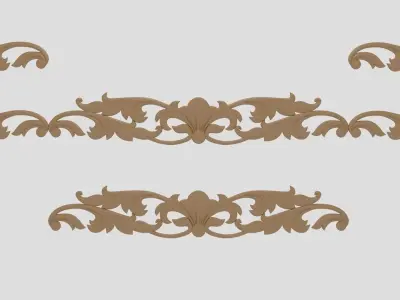 DEcor ornate border 3D model