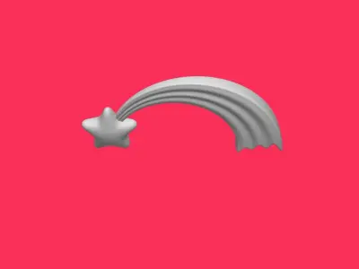 Merry Christmas Comet Free 3D model