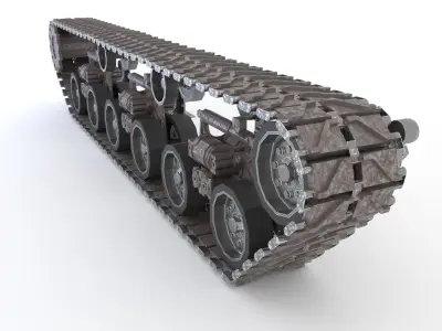 Tank tracks GMC M40  3D model