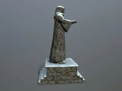statue Low-poly 3D model