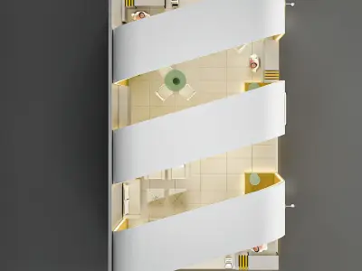 booth luxury 3D model