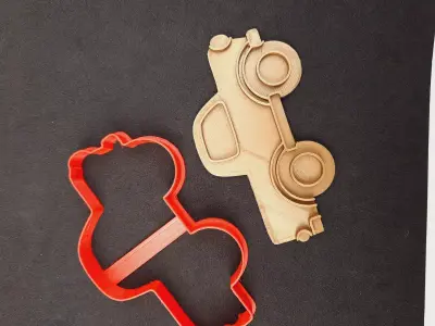 Vehicle-Shaped Cookie Cutters X4 3D print model