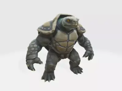 Humanoid turtle 3D model