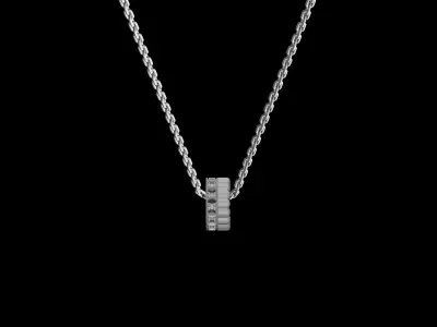 BOUCHERON - QUATRE RADIANT - MINI NECKLACE 3D print model