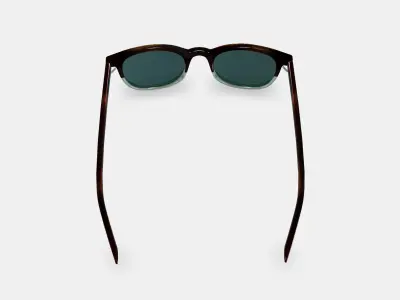 Durand Sunglasses in Green Garnet Fade 3D model
