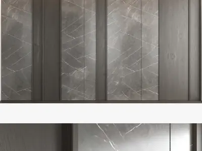 Decorative wall panel set 63 3D model