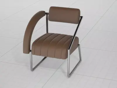 Eileen Gray Non-Conformist Chair UE4 3D model