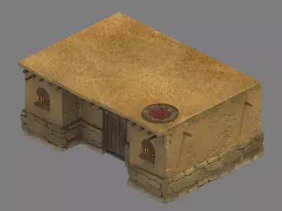 gAME Desert House - House 07 3D model
