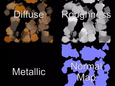 Textured Stone Surface model pack Texture