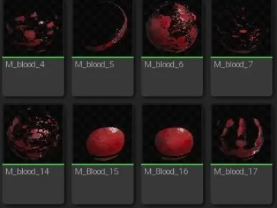 Blood Decals Pack Unreal Engine Texture