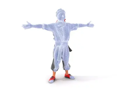 Martial Artist Character Model Pack with Dynamic Outfit Low-poly 3D model