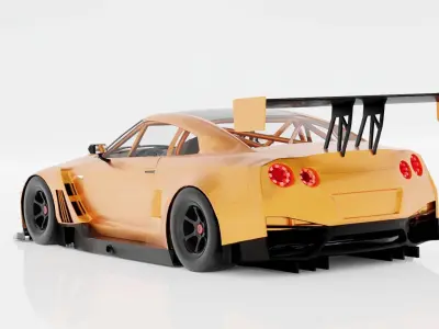 Japanese racing car 3D model