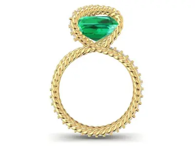 LUXURY DIAMOND RING 3078 3D print model