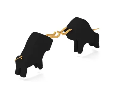 Bull Statue for decoration Low-poly 3D model