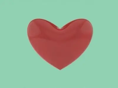 Heart Free 3D model buy