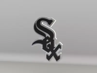 MLB Chicago WhiteSox Team Logo 3D model