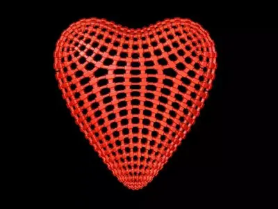 Heart Textured Valentines Day 3D print model