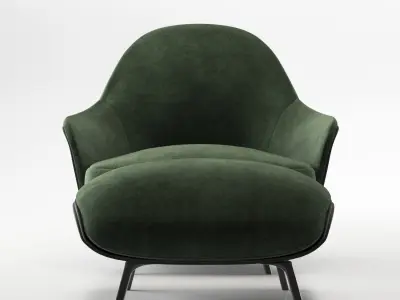 Armchair minotti angie 3D model