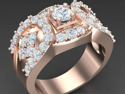 Luxury Men Rings Designs 5MR074 3D print model