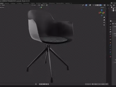 Meeting Chair 02 3D model