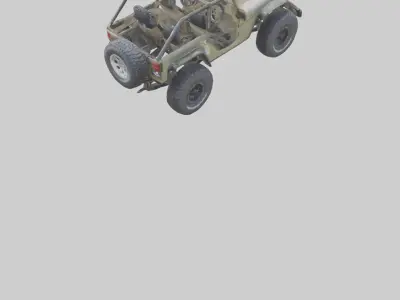 Offroad Racing Jeep model 3D model