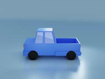 Cartoon Low Poly Cars Low-poly 3D model Low-poly 3D model