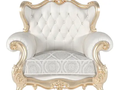 Classic Gold armchair 3D model
