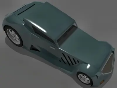 Titan pickup truck Low-poly 3D model
