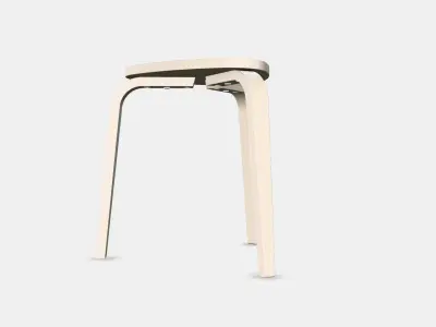 KYRRE Stool 1 Low-poly 3D model