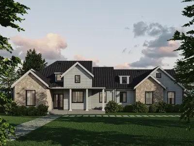  Residential-Building-vol-01-Plan Low-poly 3D model