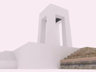 City Decor Free low-poly 3D model