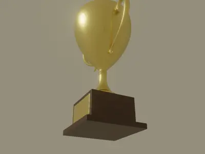 Golden Trophy 3D model