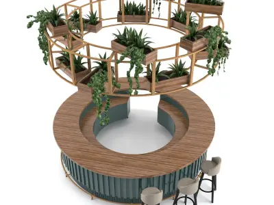 Restaurant Bar 15 3D model