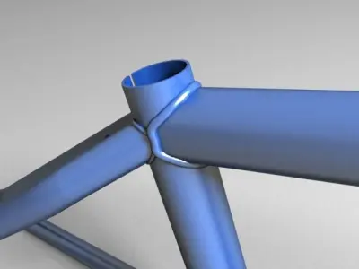 bmx frame 3D model