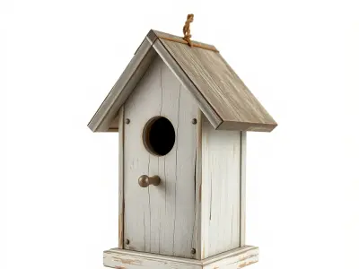 Rustic Birdhouse Model Pack Low-poly 3D model