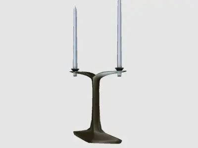 Candle Base Free low-poly 3D model