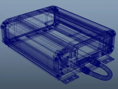Car power inverter 3D model