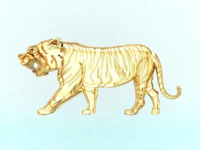 Tiger for jewelry 3D print model
