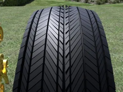 ORTAS TIRE NO 6 GAME READY Low-poly 3D model